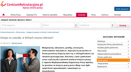 Serwis informacyjno-rekrutacyjny centrumrekrutacyjne.pl